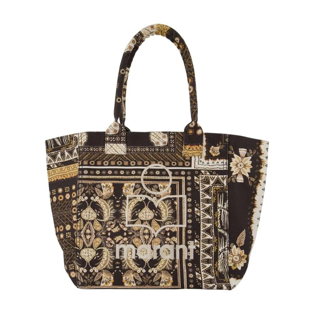 Isabel Marant Shoppers & Totes - Small Yenky Ge Shopper Bag - Cotton - Black in zwart