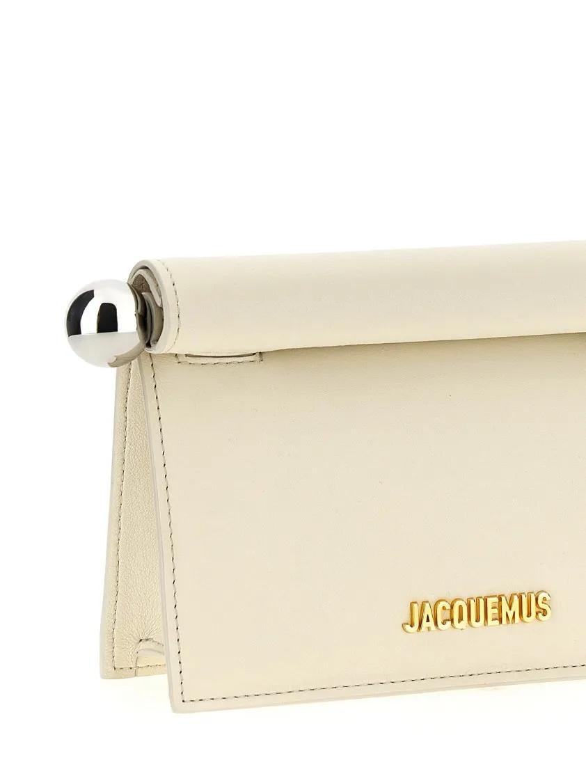Jacquemus Clutches - La Petite Pochette Rond Carré' Clutch in beige