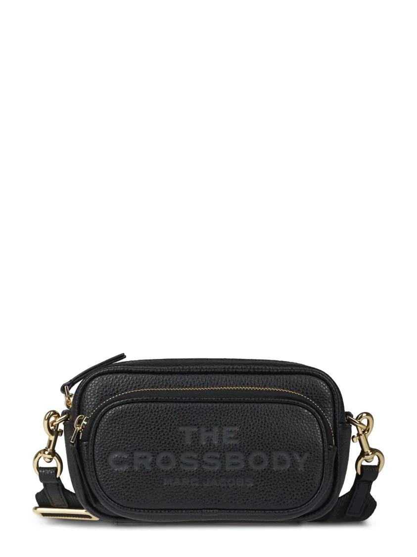 Marc Jacobs Hobo bags - Compact Crossbody Bag With Textured Leather And Du in zwart