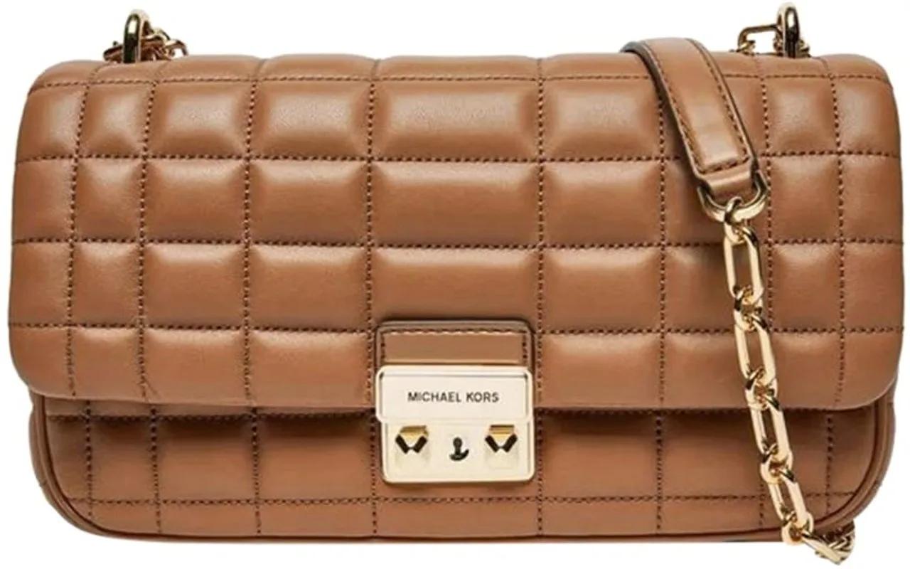 Michael Kors Hobo bags - Quilted Brown Leather Shoulder Bag in bruin