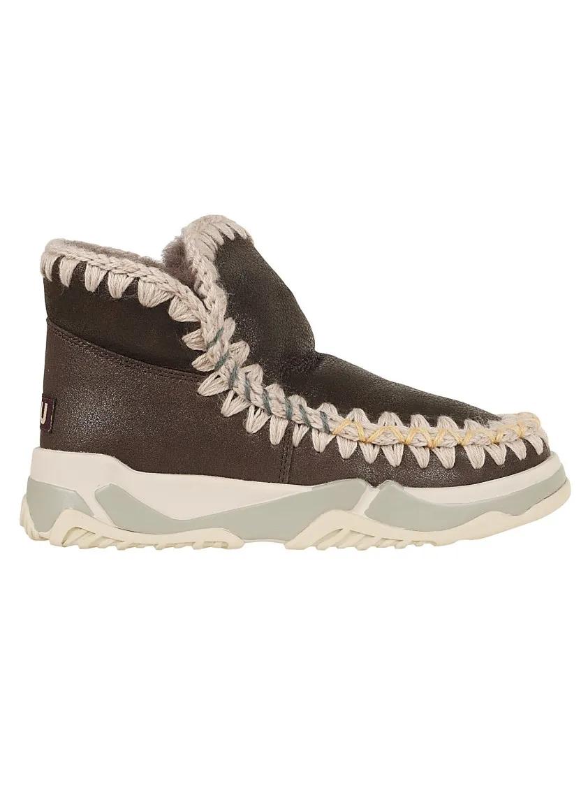 Mou Boots - Eskimo Trainer Overstitching in bruin