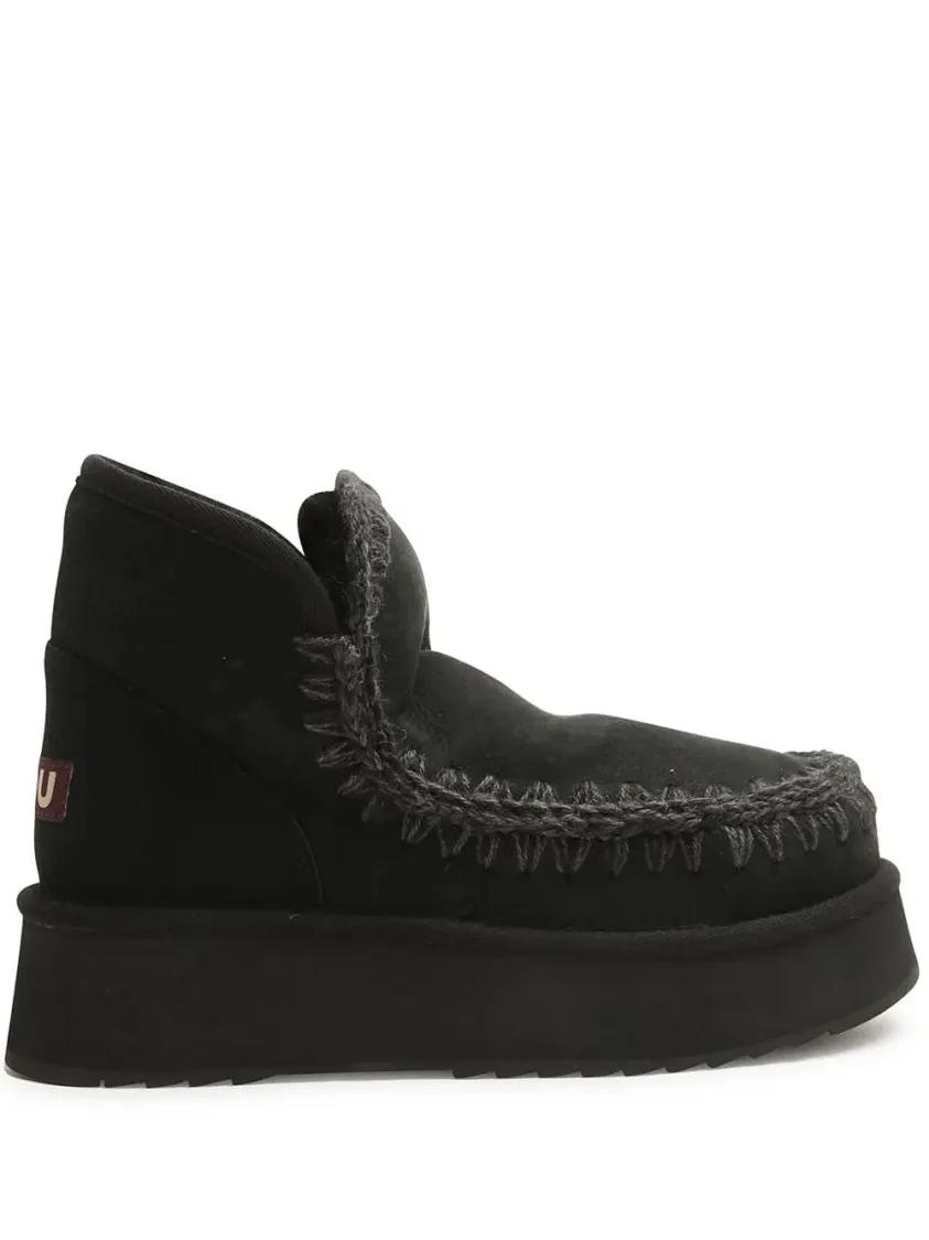 Mou Boots - Mini Eskimo Platform Boot in zwart