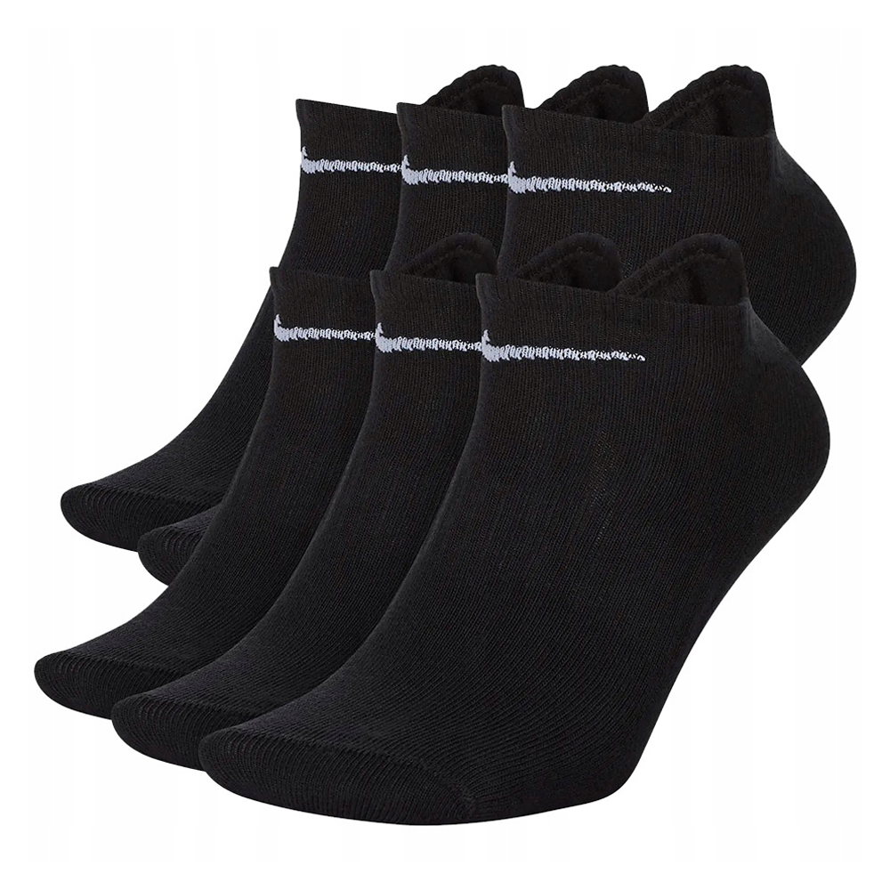 Nike Heren lichtgewicht everyday no-show sokken (set van 6)