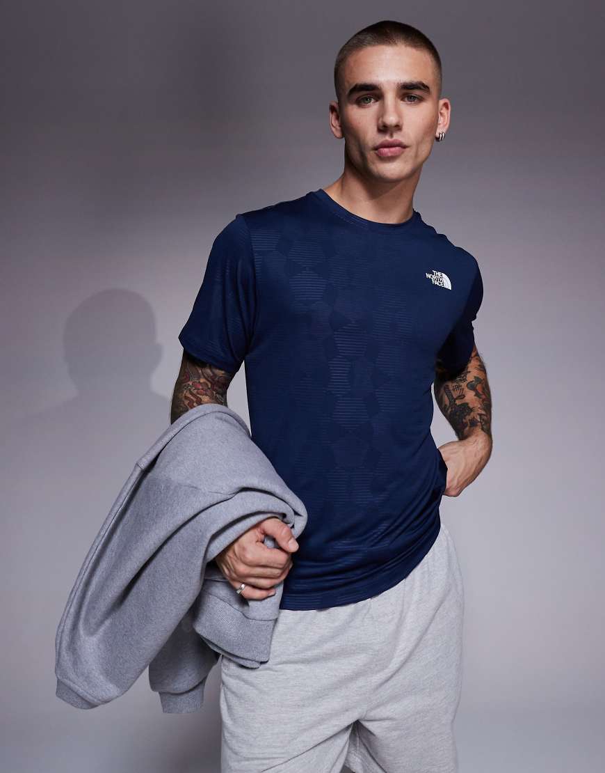The North Face - Training 24/7 - T-Shirt in Marineblau mit geprägtem Logoprint