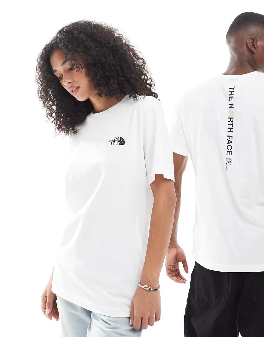 The North Face - Unisex - T-Shirt in Weiß mit Logo-Rückenprint