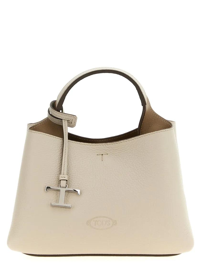 Tod's Hobo bags - Micro Leather Handbag in beige