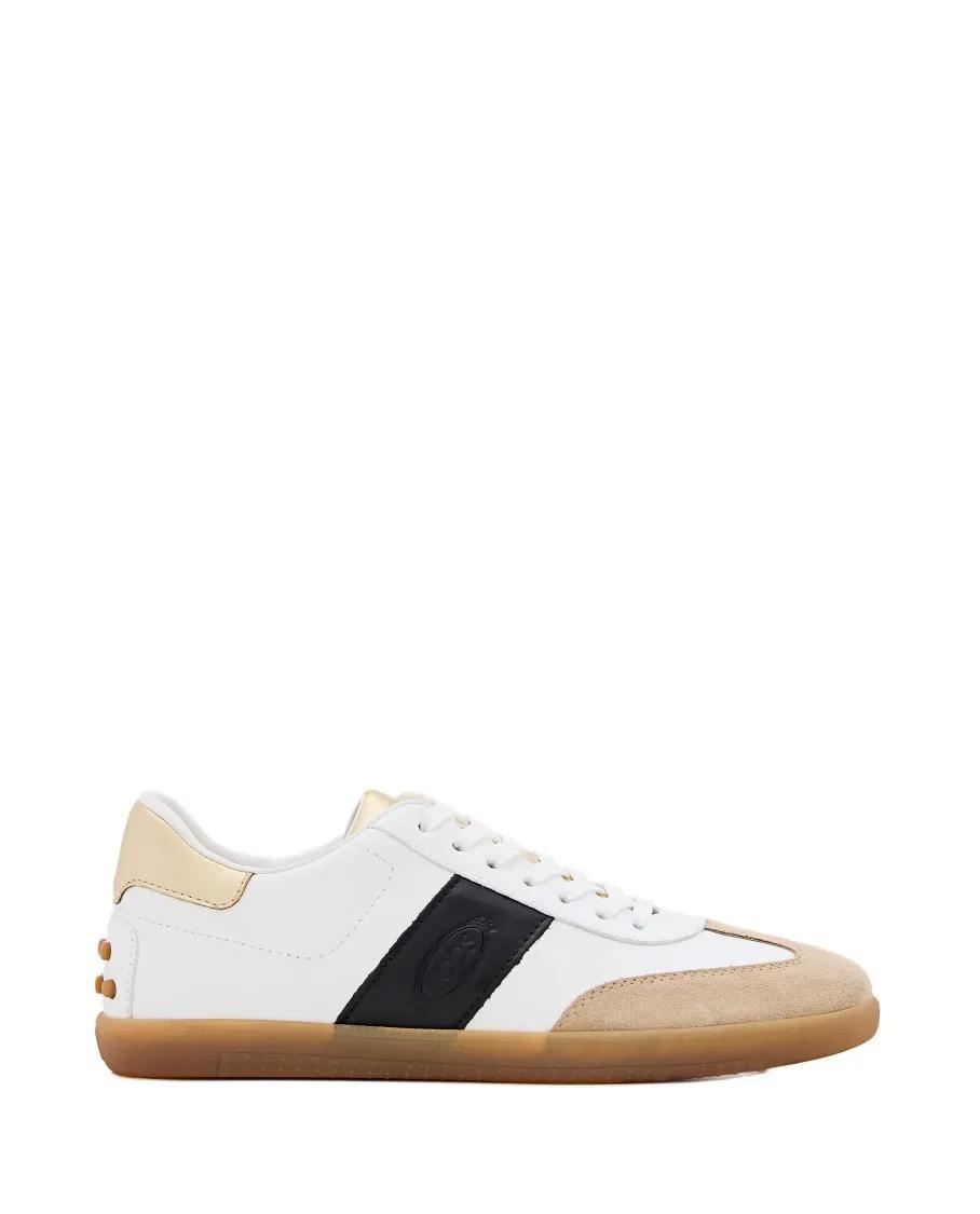 Tod's Low-Top Sneakers - Cassetta Legg Sneakers in wit