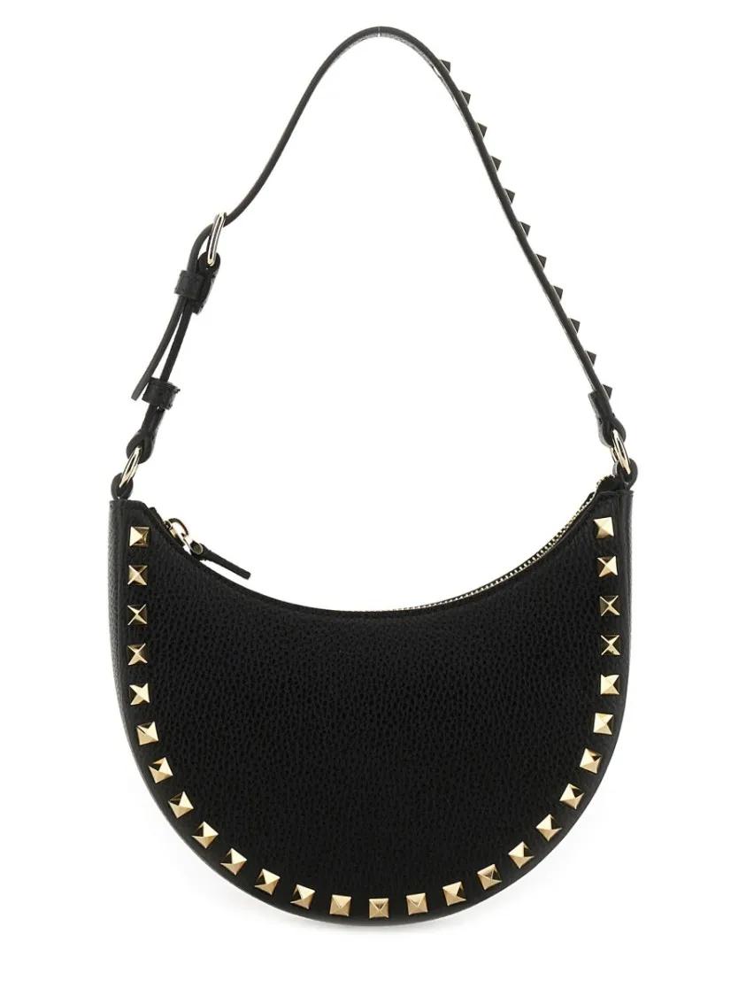 Valentino Garavani Hobo bags - Mini "Rockstud" Hobo Bag in zwart