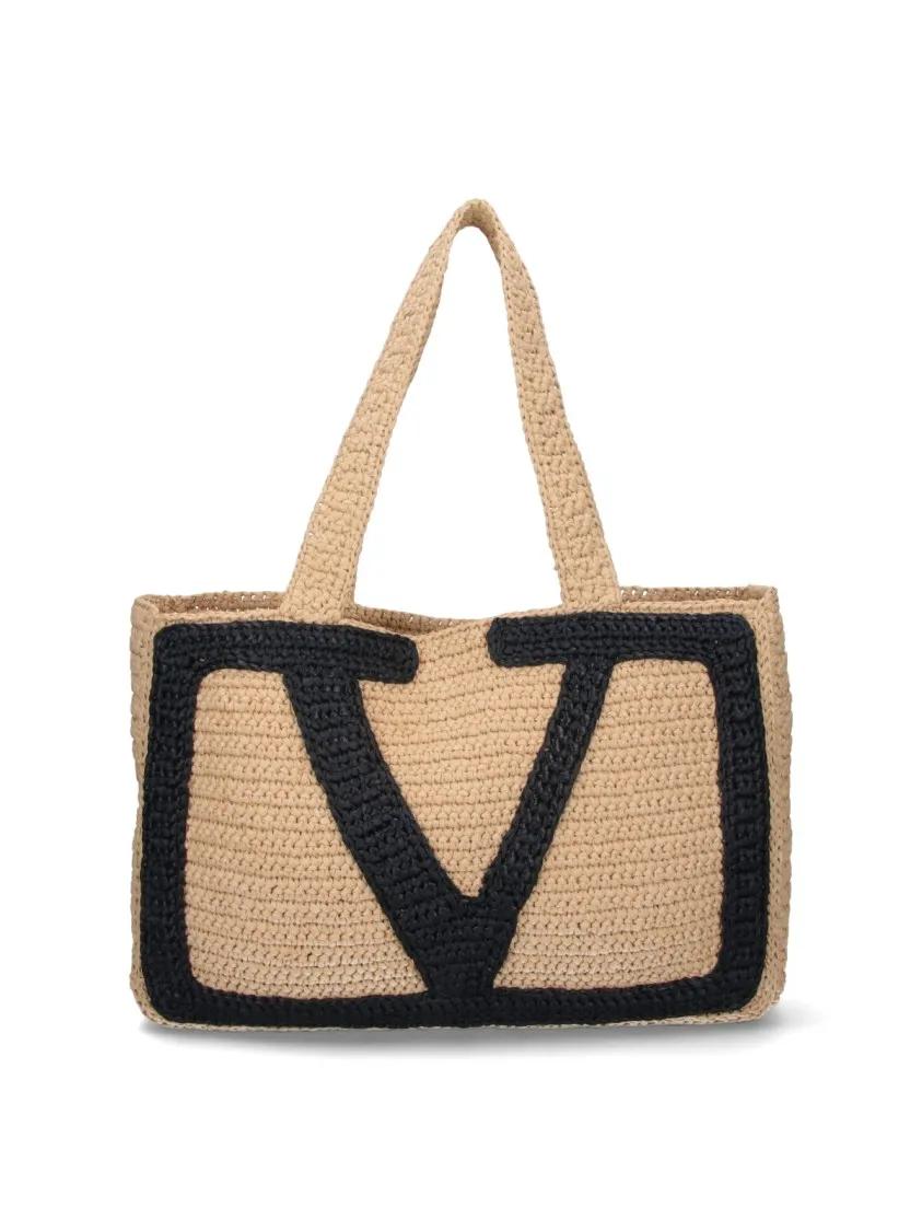 Valentino Garavani Shoppers & Totes - "Viva Superstar" Tote Bag - Beige in beige