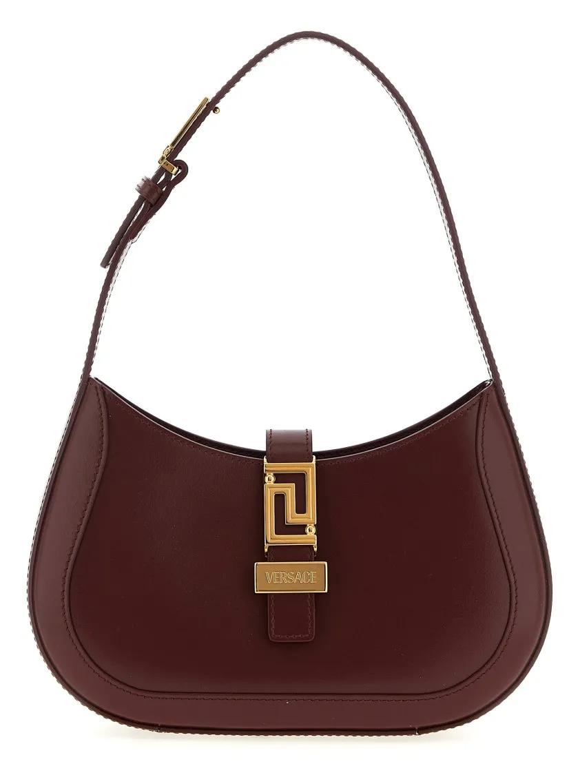 Versace Hobo bags - 'Hobo Greca Goddess' Small Shoulder Bag in zwart