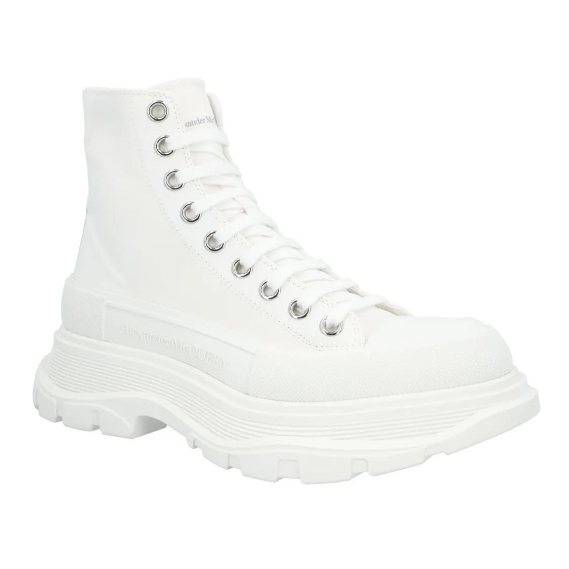 Alexander McQueen Low-Top Sneakers - Tread Slick Boot In White in wit