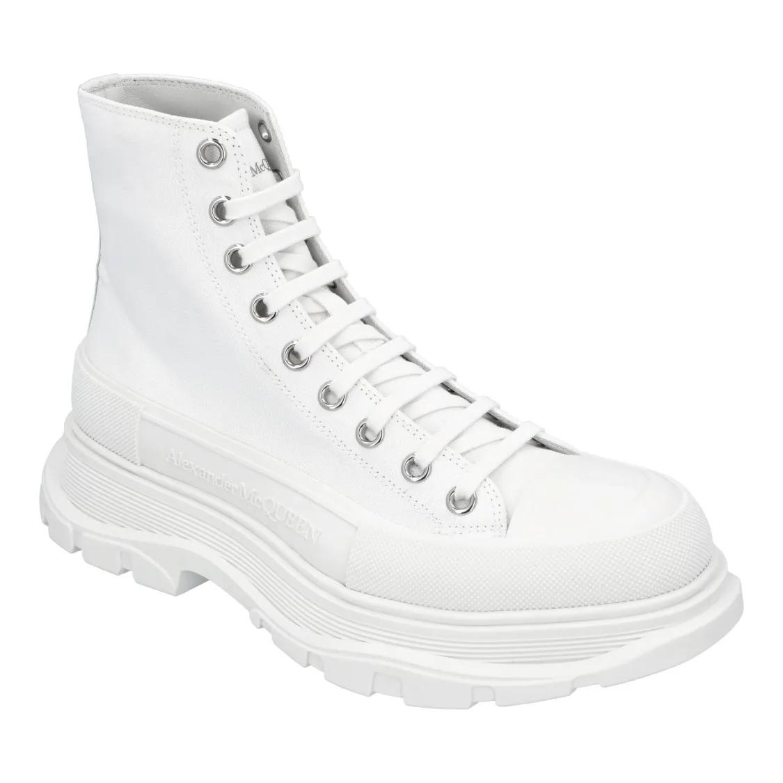 Alexander McQueen Low-Top Sneakers - Tread Slick Boot In White in wit