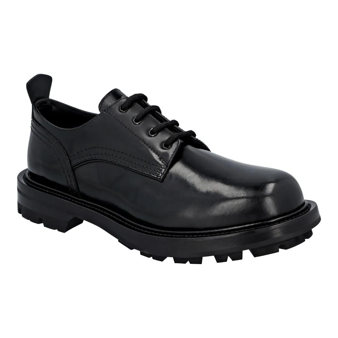 Alexander McQueen Low-Top Sneakers - Worker Derby Shoes in zwart