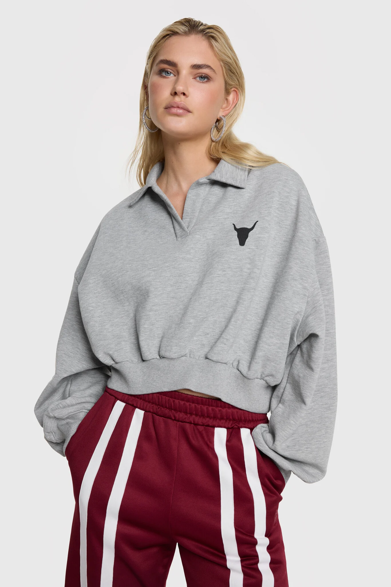 Alix The Label 2508863405 ladies knitted polo sweater