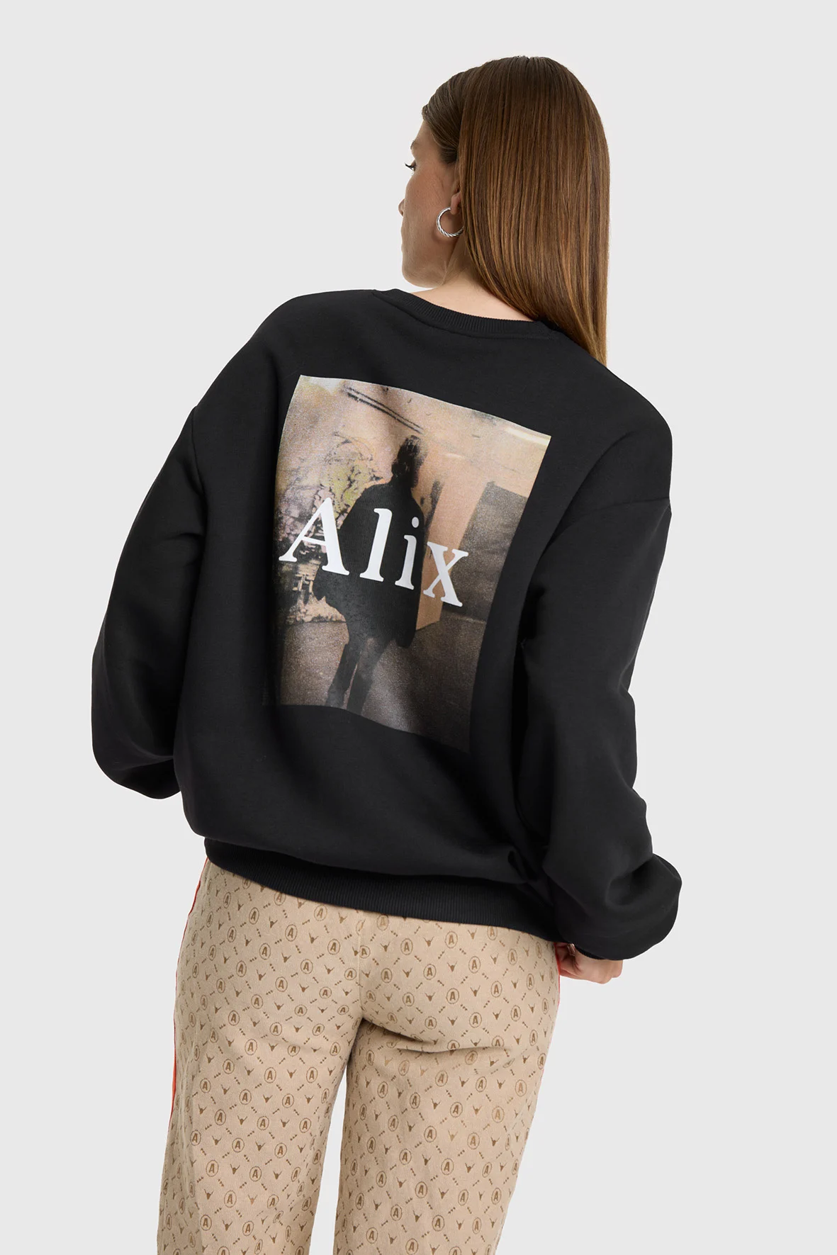 Alix The Label 2508887409 ladies knitted photoprint sweater