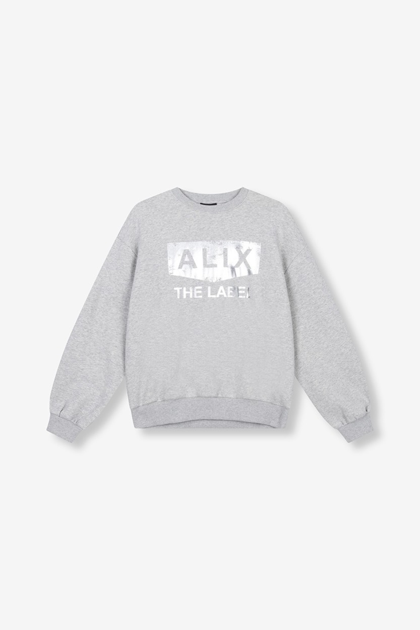 Alix The Label Oil logo sweater melee