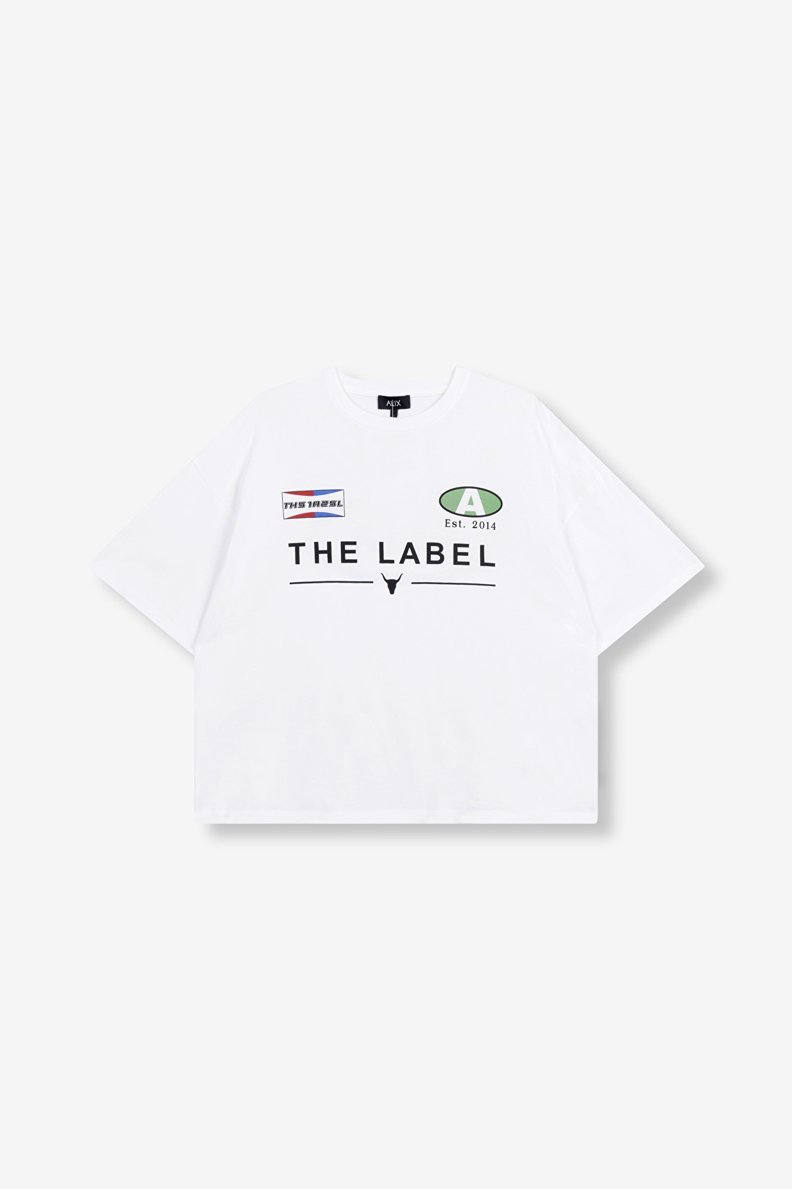 Alix The Label Racer t-shirt off-white