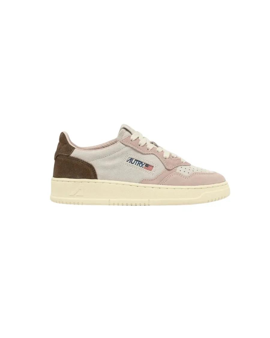 Autry Low-Top Sneakers - Suede Low-Top Sneakers With Tricolor Design And Cu in meerkleurig
