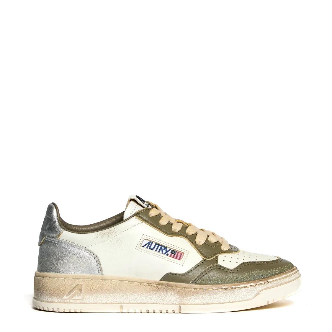 Autry Low-Top Sneakers - Vintage Inspired Low-Top Sneakers With Textured Ac in meerkleurig
