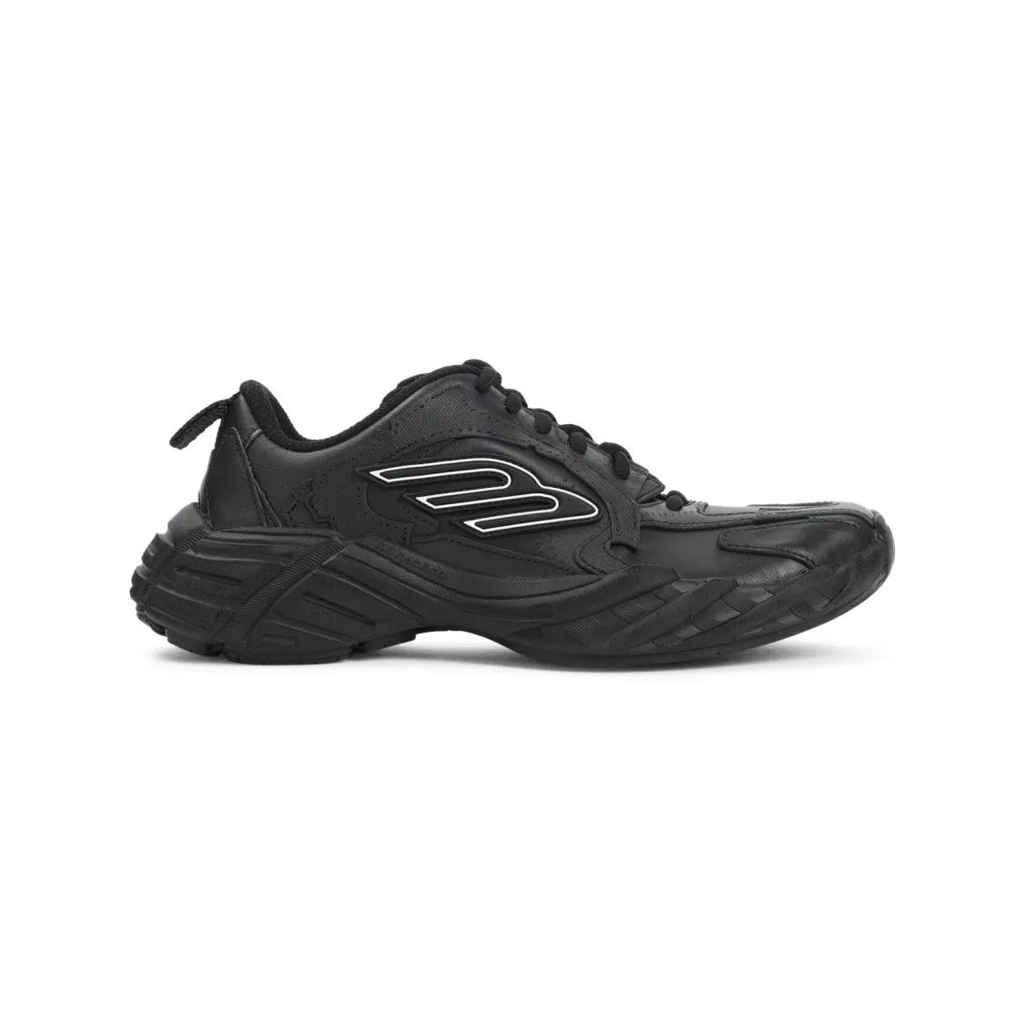 Balenciaga Low-Top Sneakers - Leather Monday Sneakers in zwart