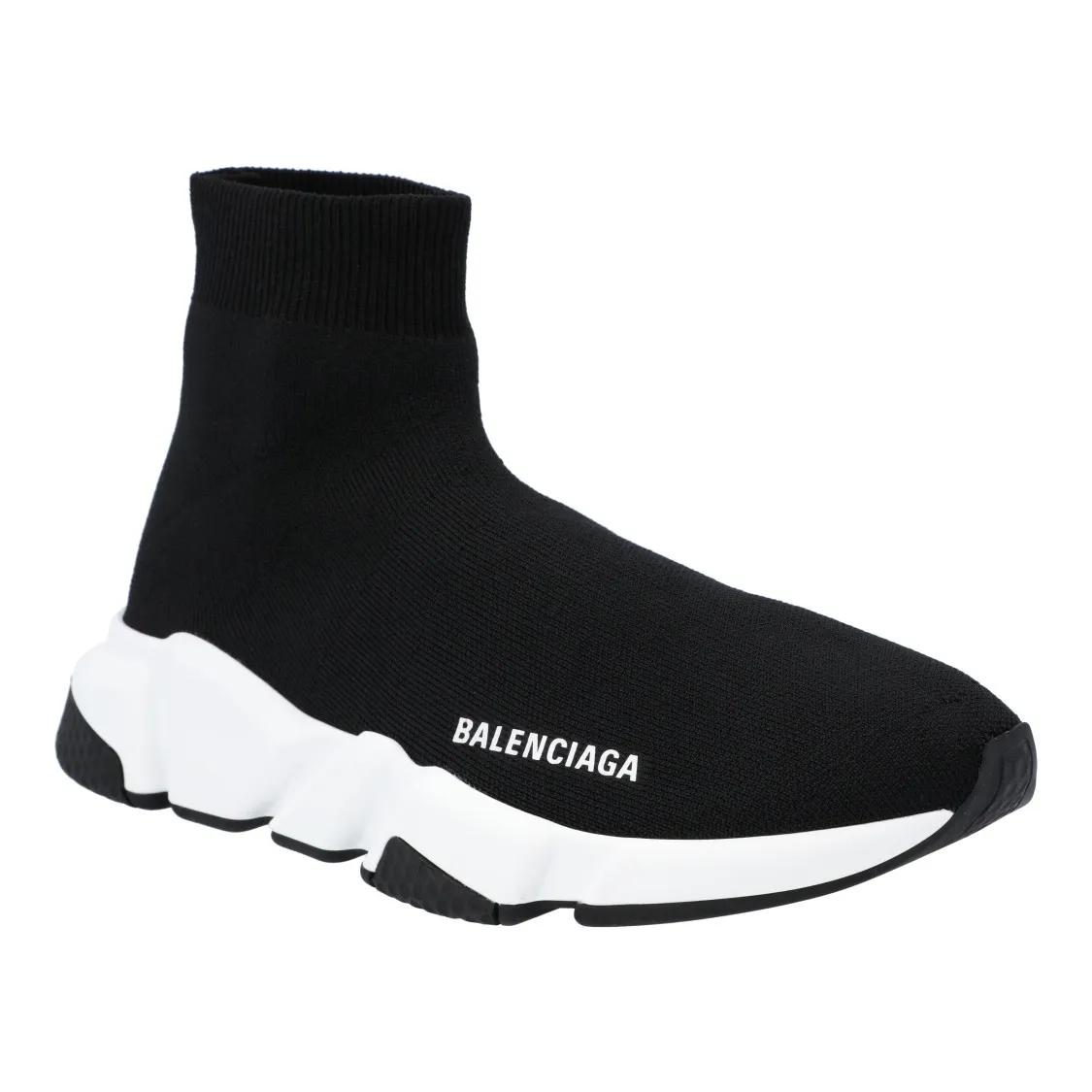 Balenciaga Low-Top Sneakers - Speed Recycled Knit Sneaker Black in zwart
