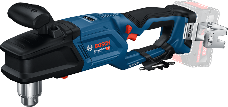 Bosch Blauw GRD 18V-127 Haakse accuboormachine | Solo | Incl. Haak | Zonder Accu en Lader - 06019N5000