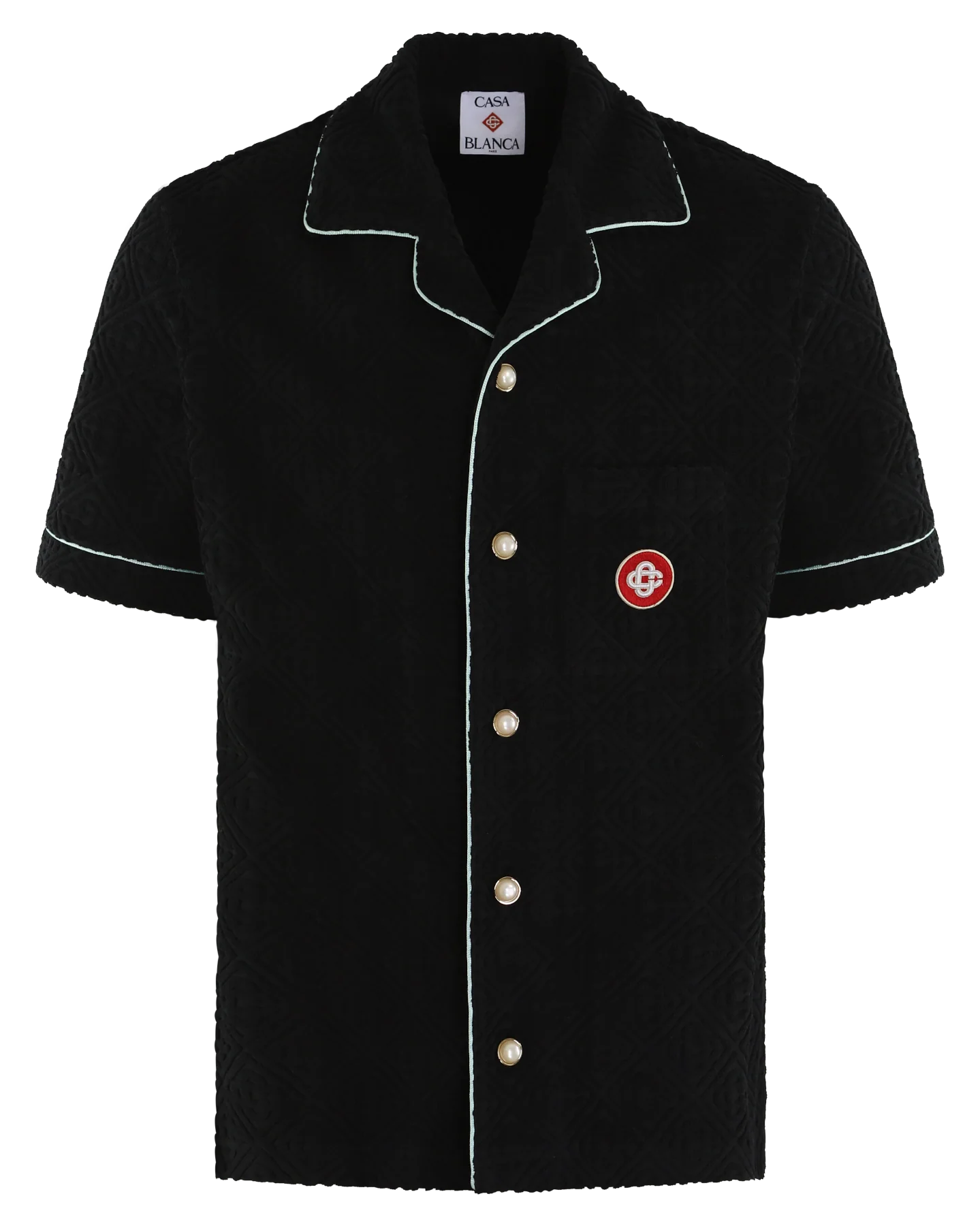 Casablanca Heren monogram towelling shirt