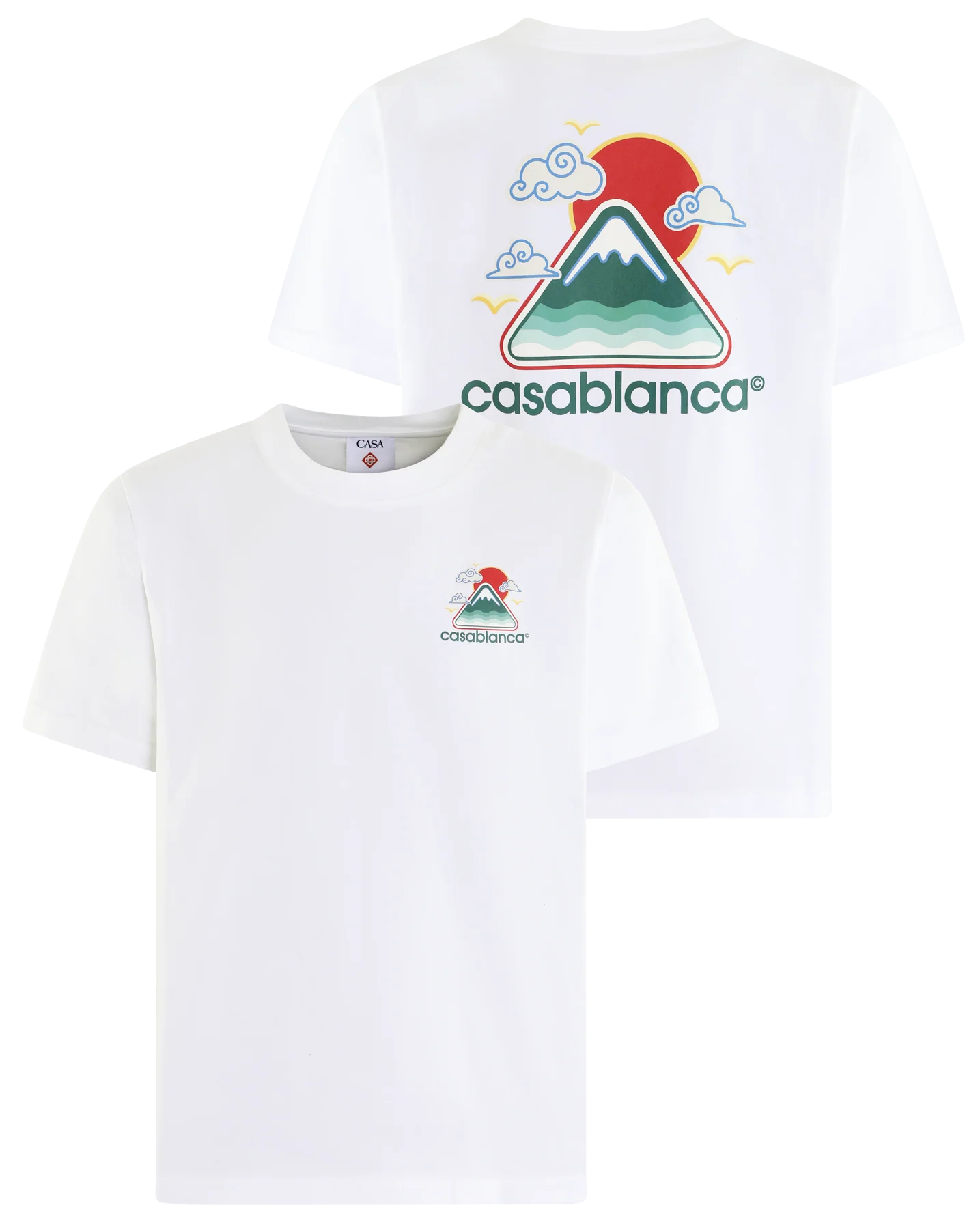 Casablanca Heren montagne ondulée t-shirt
