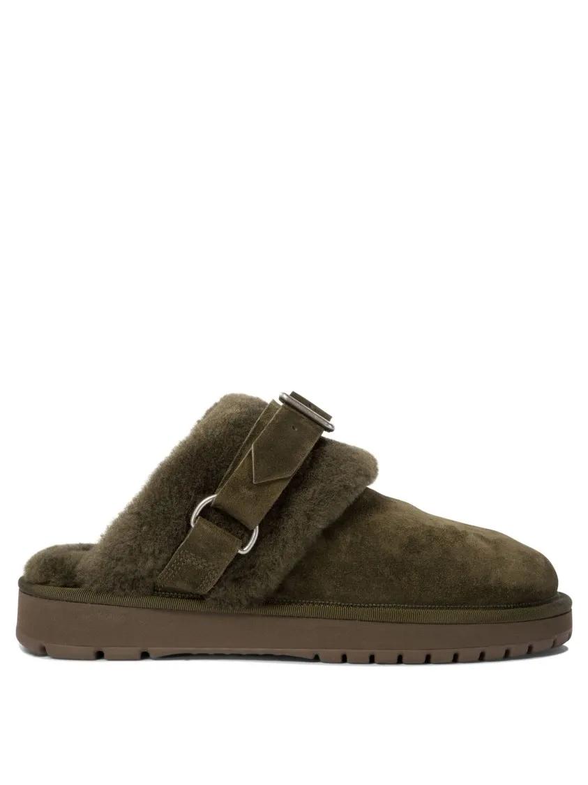 - "Chubby Low" Slippers in groen