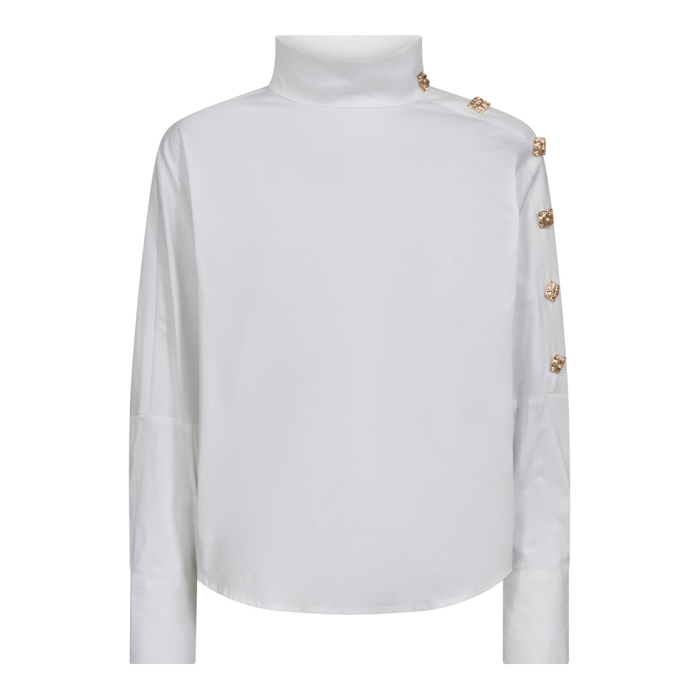 Co'Couture Cc sanna asym button blouse