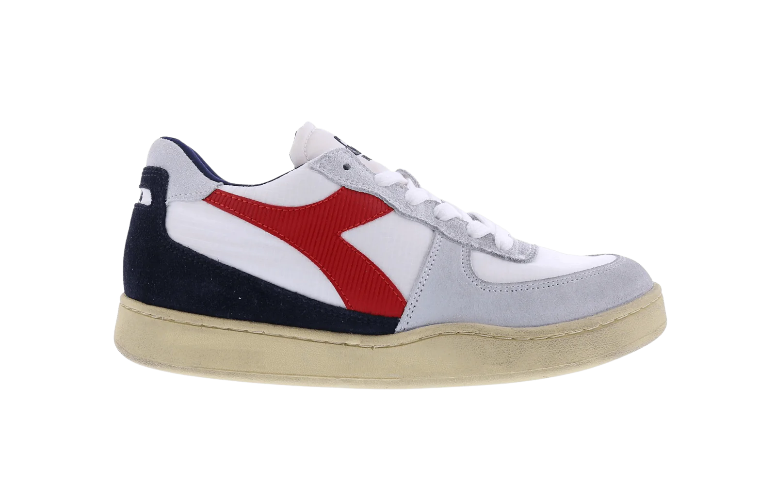 Diadora Dames, heren mi basket low ripstop