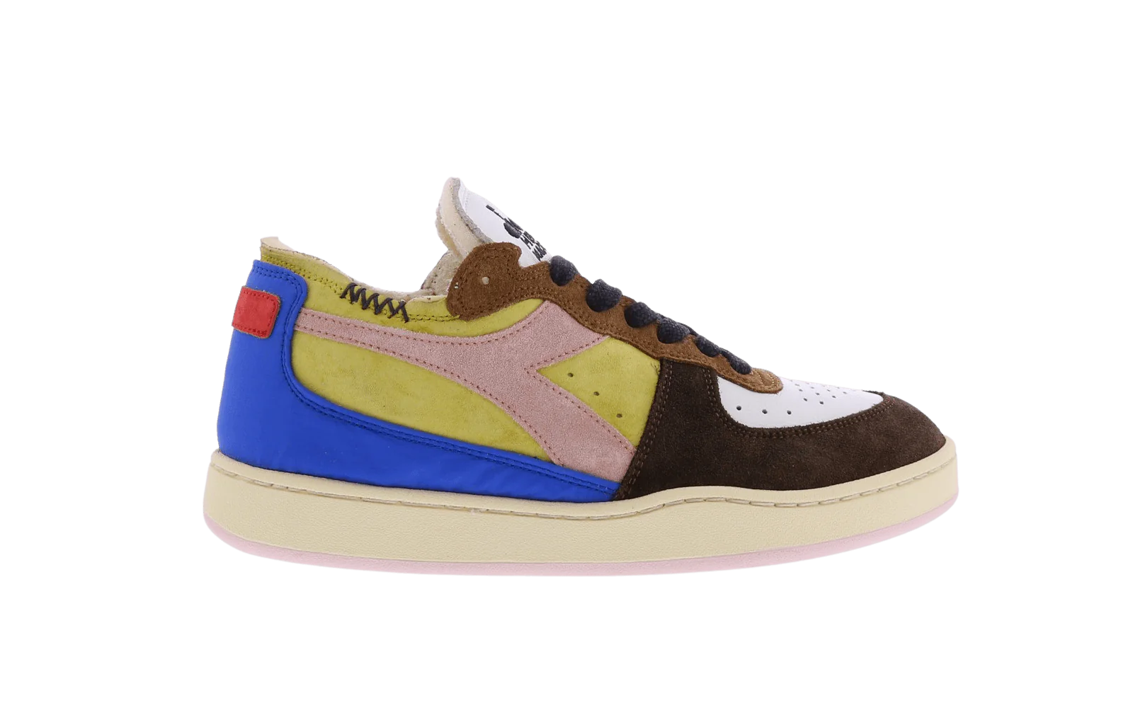 Diadora Dames, heren mi basket row cut choco breakf