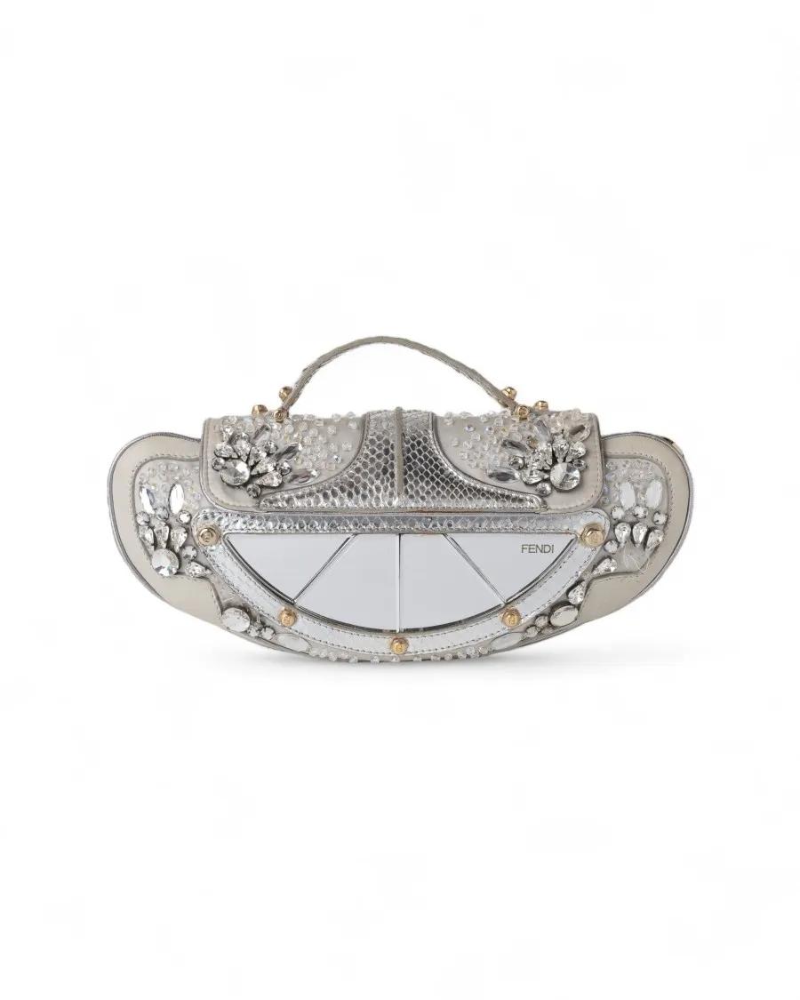 Fendi Crossbody bags - Vanity Mirror Silver in zilver