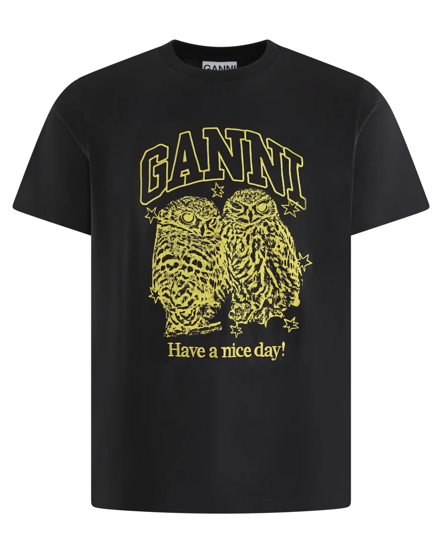 Ganni Dames owls relaxed t-shirt