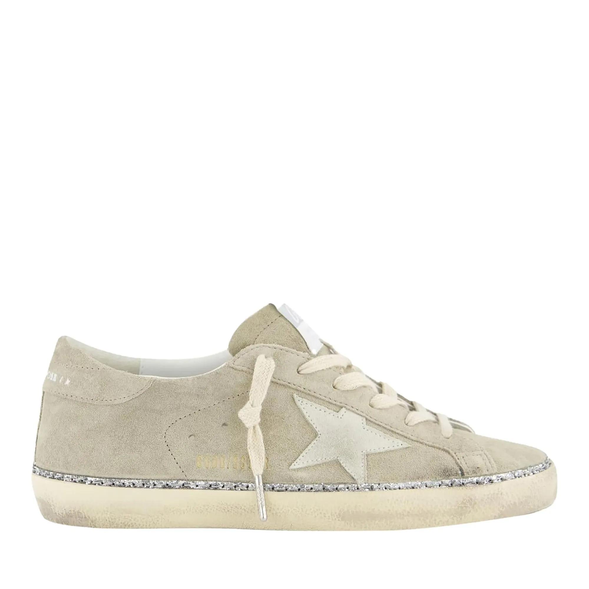 Golden Goose Low-Top Sneakers - Dames Super-Star Sneaker Beige in beige