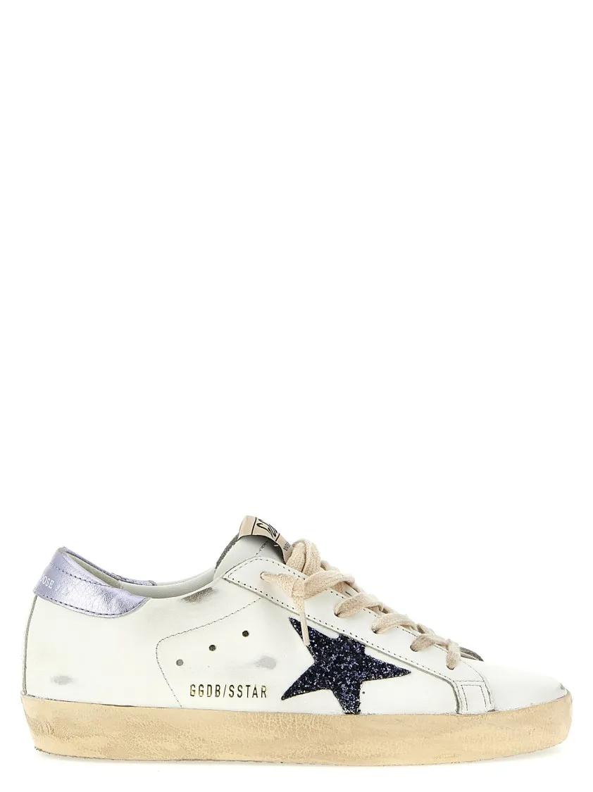 Golden Goose Low-Top Sneakers - Dames Super-Star Sneaker Wit in wit