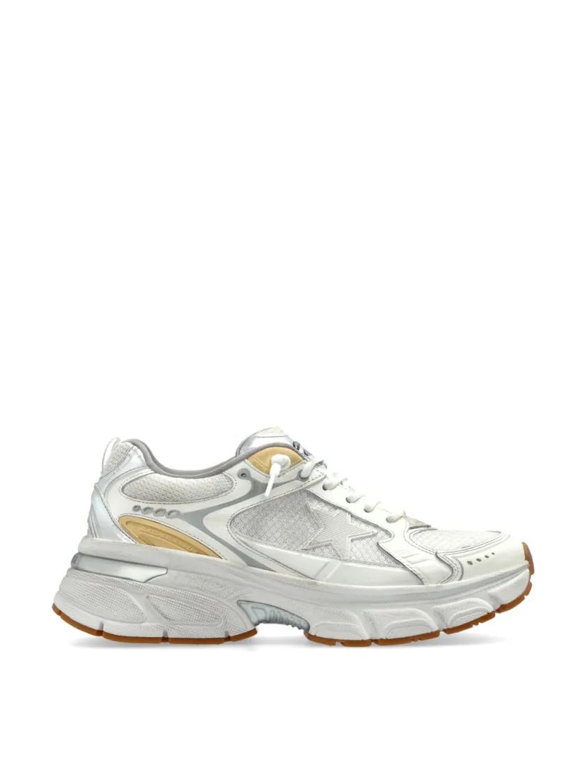 Golden Goose Low-Top Sneakers - Lightstar Logo Sneakers in wit