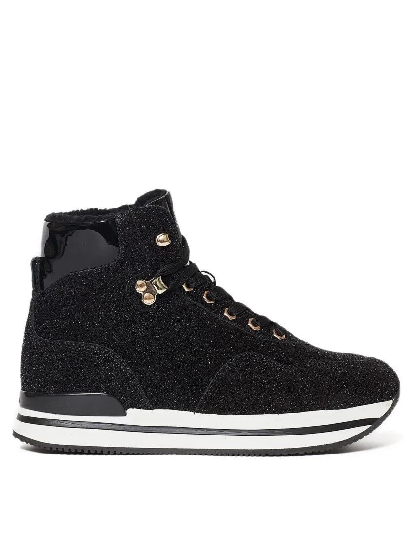 Hogan Low-Top Sneakers - Black Suede And Sneakers in zwart