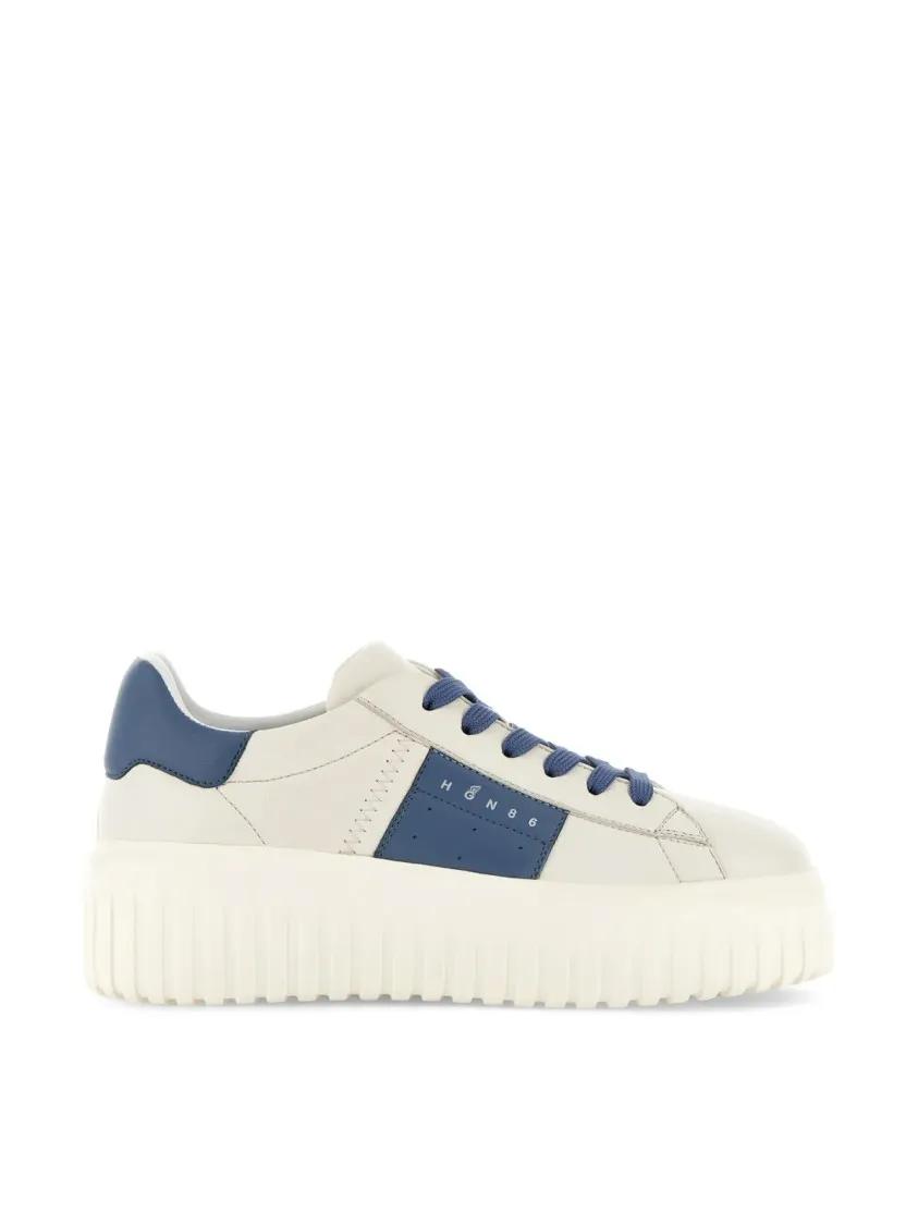 Hogan Low-Top Sneakers - H-Stripes Logo Sneakers in wit