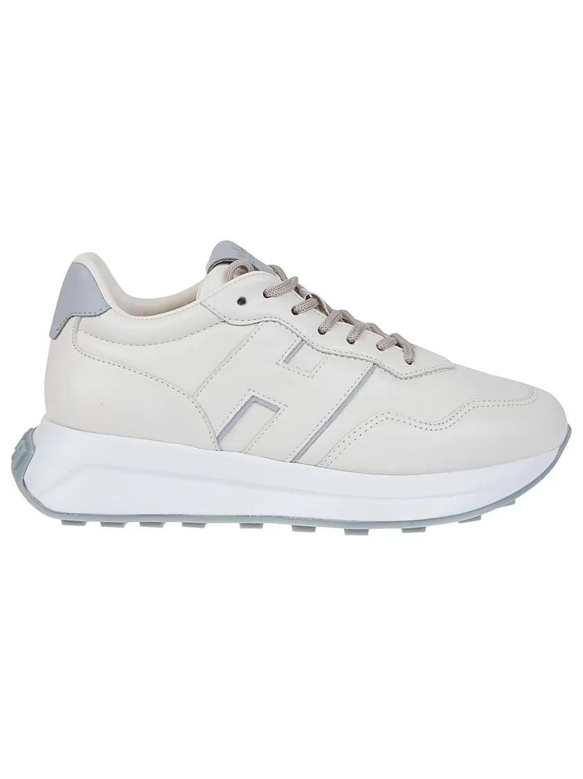 Hogan Low-Top Sneakers - H641 Leather Sneakers With Branding in wit