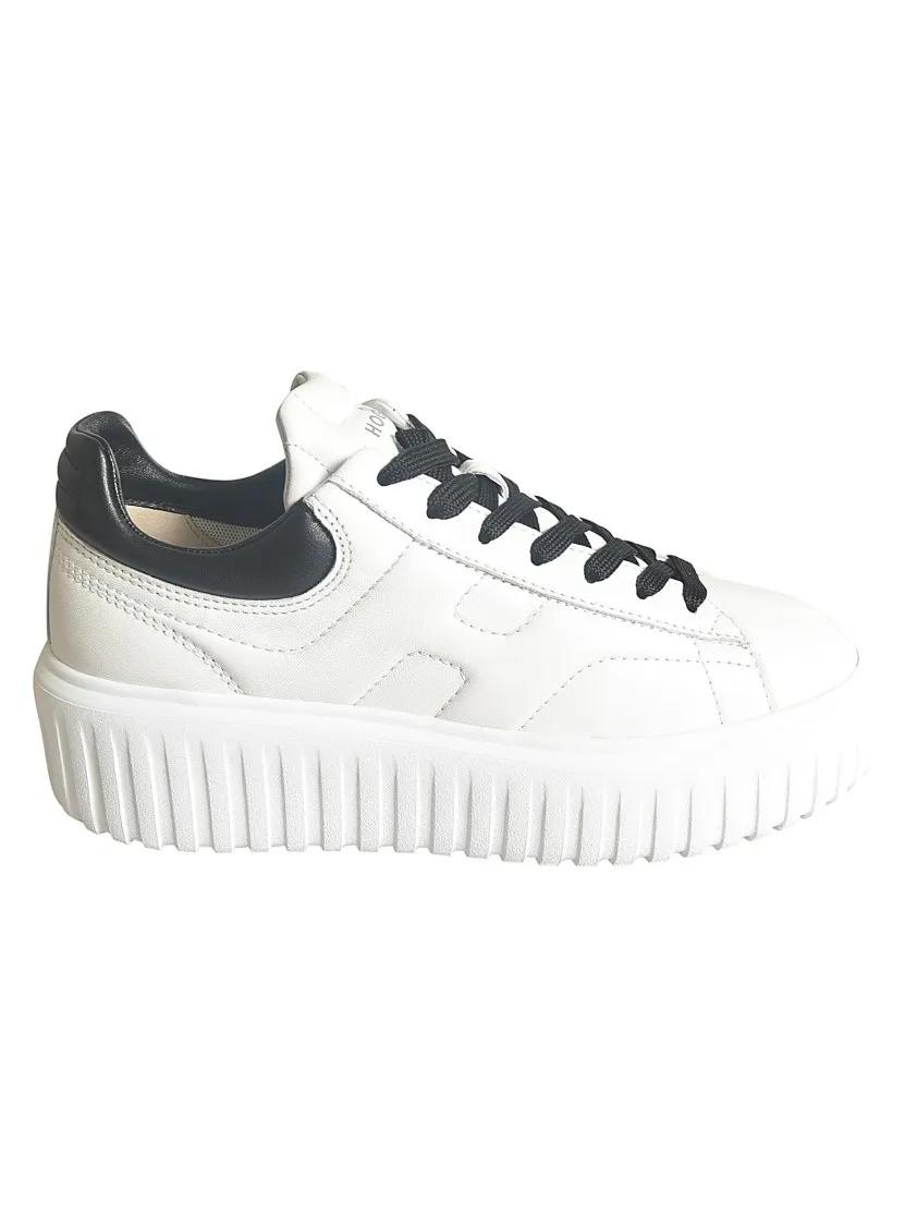 Hogan Low-Top Sneakers - H645 White Leather Sneakers in wit