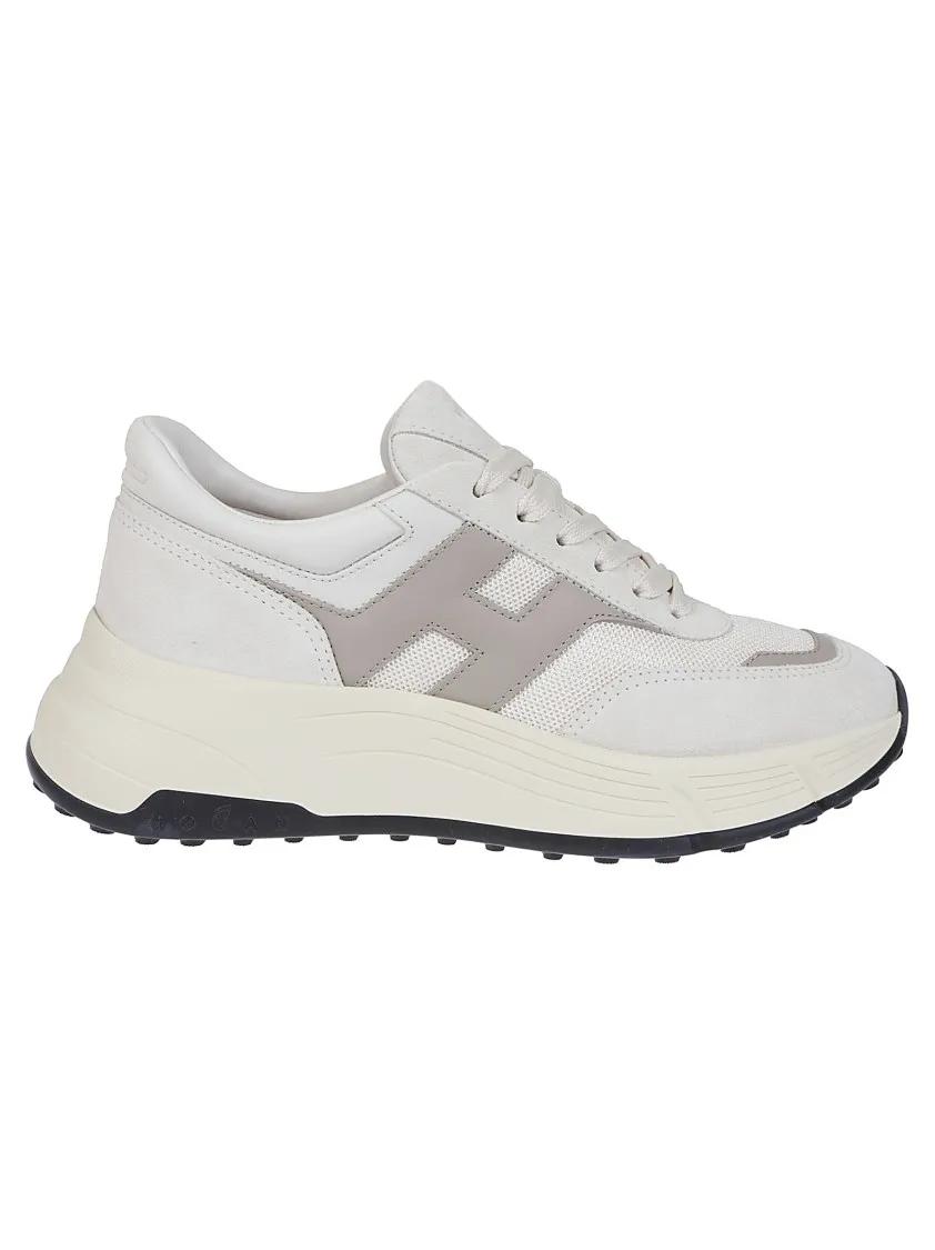 Hogan Low-Top Sneakers - H669 Leather Sneakers With Logo Detail in wit