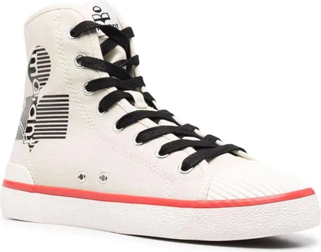 Isabel Marant Low-Top Sneakers - Isabel Marant Logo Canvas Sneakers in beige