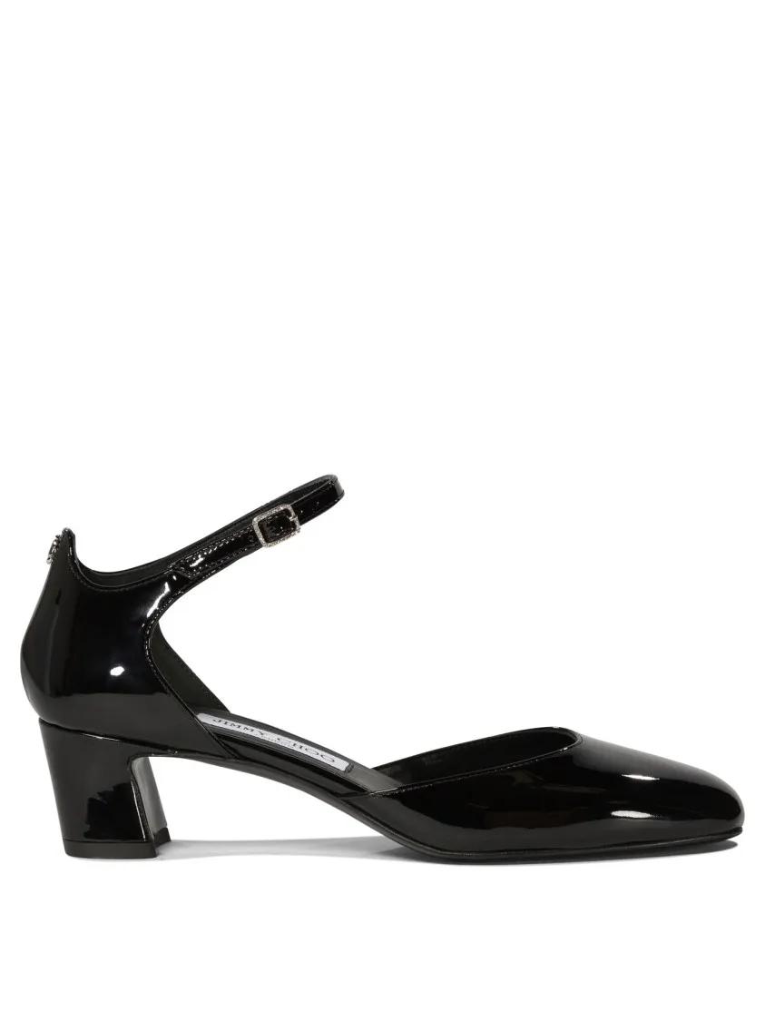 Jimmy Choo Hoge hakken - "Pixie" Mary Jane in zwart