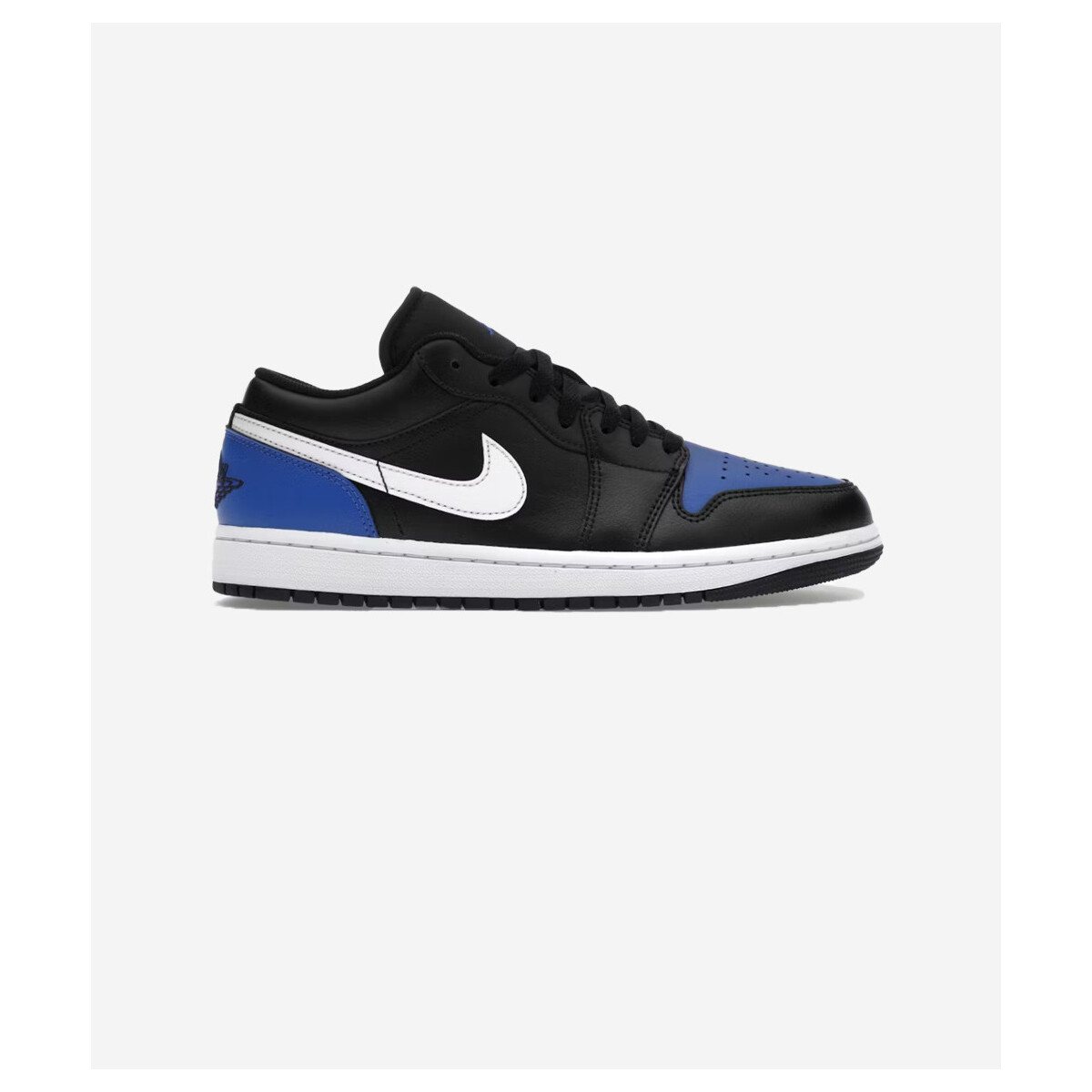 Lage Sneakers Nike Jordan 1 Low Black Royal Toe