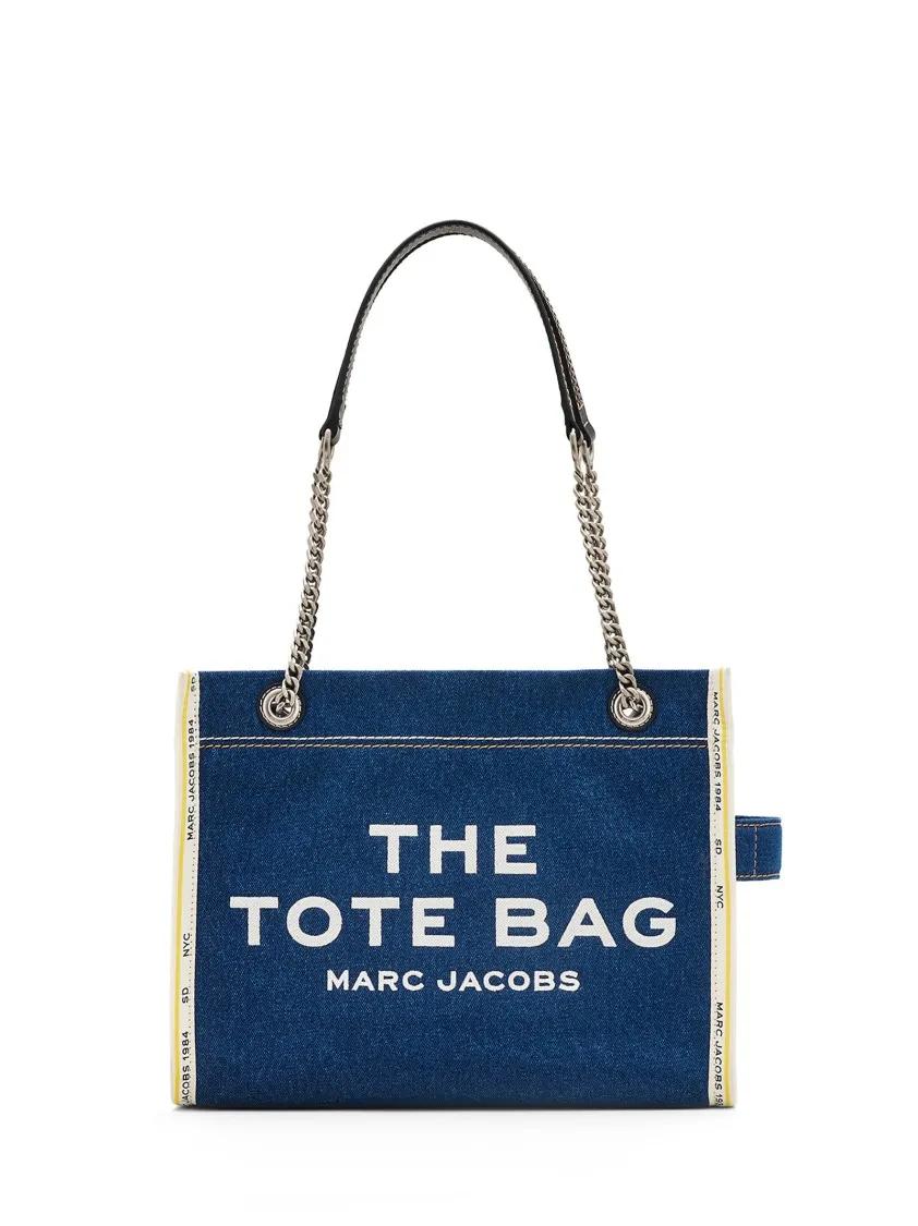 Marc Jacobs Shoppers & Totes - Denim Tote Bag With Chain in blauw