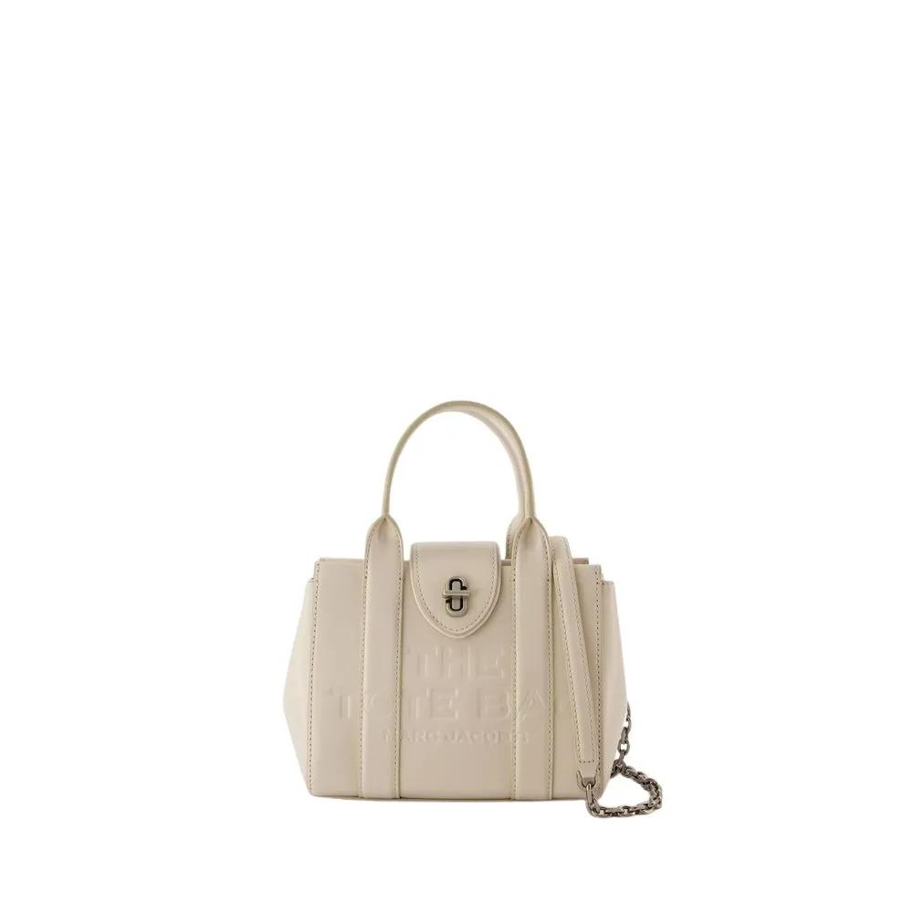 Marc Jacobs Shoppers & Totes - The Mini Tote - Leather - White in wit