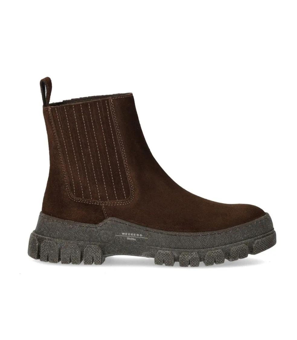 Max Mara Boots - Genepi Dark Brown Chelsea Boot in bruin