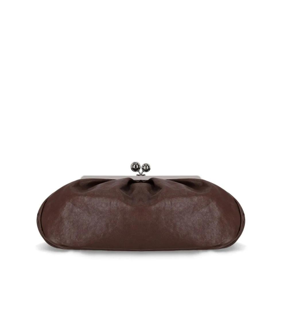 Max Mara Clutches - Pasticcino Cristin Large Dark Brown Clutch in bruin