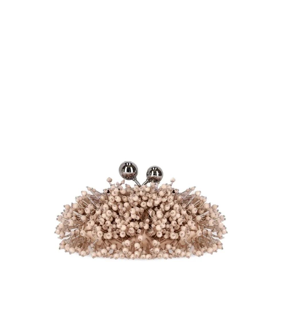 Max Mara Clutches - Pasticcino Dotto Nano Pink Clutch in roze